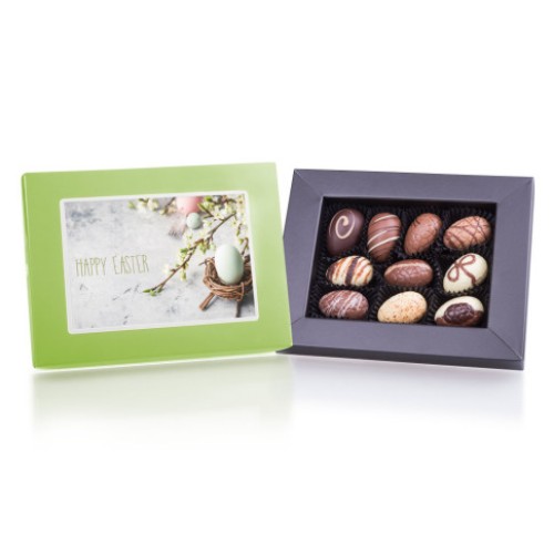 Easter chocolates with a photo - Petit green