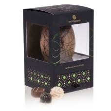 Easter milky Easter egg with chocolates