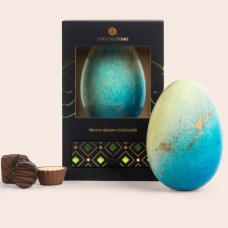 Ruby Easter egg with gold