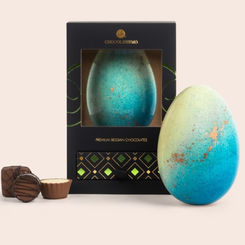 Ruby Easter egg with gold
