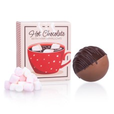 Chocolate ball with marshmallows