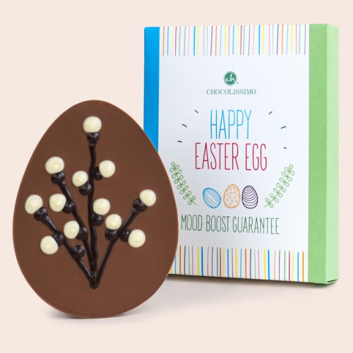Easter egg with catkins