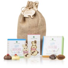 Easter set in a jute bag with a bunny