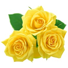 Trio of yellow roses (Large)