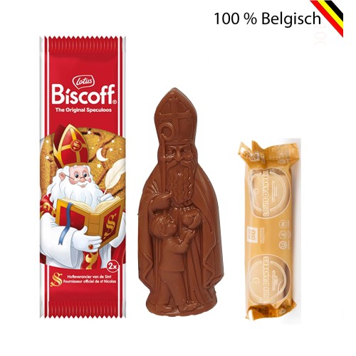 2 Saint Nicholas package with marzipan and Biscoff
