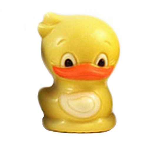 Colored design duck 10 cm high as an Easter gift