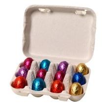 5 Personalized Easter box with 12 wrapped Easter eggs