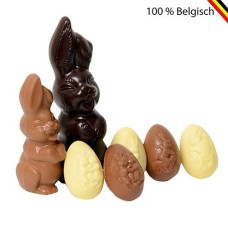 2 Chocolate package of Easter bunnies and Easter eggs