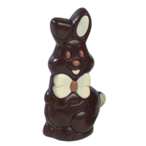 Happy Easter Bunny With Bow Pure Decoration 14 Cm
