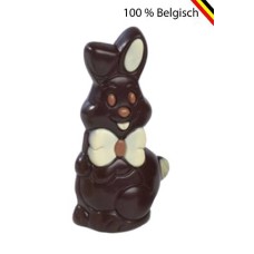 2 Happy Easter bunny with bow pure decor 14 cm
