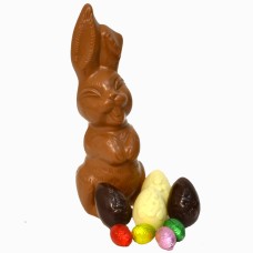 Large Laughing Bunny With 4 Easter Eggs And 4 Stuffed Eggs