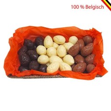 Easter basket with 1 kg of Belgian chocolate Easter eggs