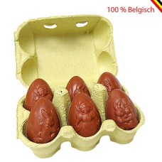 3 Egg carton with 6 Callebaut milk chocolate Easter eggs