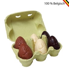 2 Egg carton with 6 Callebaut chocolate Easter eggs