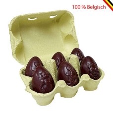 3 Egg carton with 6 Callebaut dark chocolate Easter eggs