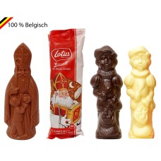 Three-colored Sinterklaas package with Biscoff