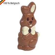 2 Happy Easter Bunny with bow milk decore 14 cm