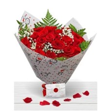 Bouquet of 24 red roses for Valentine's Day
