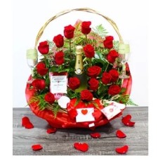 Valentine's Day Rose Toast