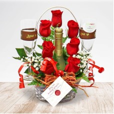 Little Toast with Roses