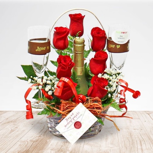Little Toast with Roses
