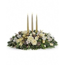 WHITE ROSES WITH CANDLES (Big)