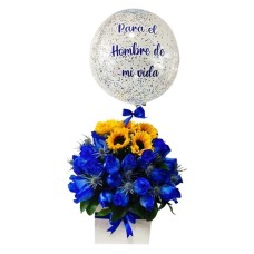 Blue Flowers Arrangement