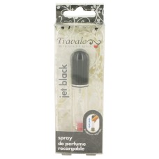 Travalo Travel Spray Cologne 0.14 oz Mini Travel Refillable Spray with Cap Refills from Any Fragrance Bottle (Jet Black)