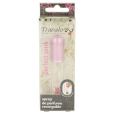 Travalo Travel Spray Perfume 0.14 oz Mini Travel Refillable Spray with Cap Refills from Any Fragrance Bottle (Pink)