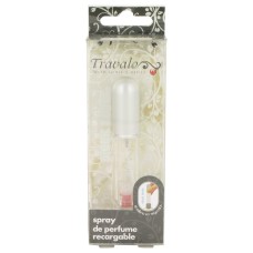 Travalo Travel Spray Cologne 0.14 oz Mini Travel Refillable Spray with Cap Refills from Any Fragrance Bottle (Sleek Silver)
