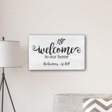 Personalized Welcome To Our Home Modern Farmhouse