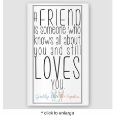Personalized Friends Canvas Sign