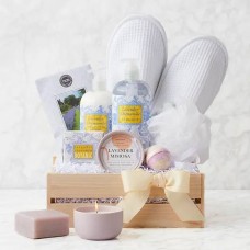 Lavender Spa Gift Basket Lavender Spa Gift Basket
