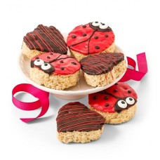 Valentine's Rice Crispy Love Bugs And Hearts
