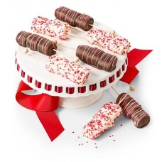 Valentine's Day Chocolate Covered Marshmallow Pops
