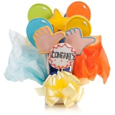 Congratulations Cookie Bouquet (12 Cookies)