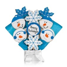 Winter Holidays Cookie Bouquet (5 Cookie Bouquet)