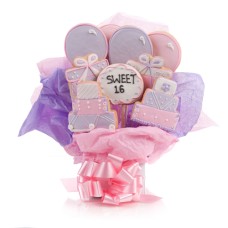 Sweet Sixteen Cookie Bouquet (12 Cookies)