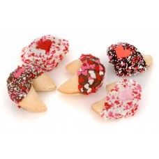 Romantic Hand Dipped & Decorated Gourmet Fortune Cookies-Individually Wrapped