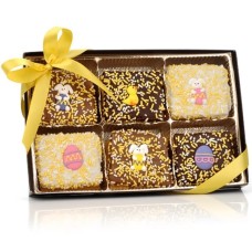 Easter Chocolate Dipped Grahams, Clear View Gift Box of 12