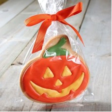 Hand Decorated Cookies- Sugar Cookie Jack 'o' Lantern