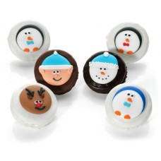 Winter Delight Chocolate Dipped and Decorated Oreos Individually Wrapped