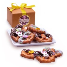 Easter Belgian Chocolate Pretzel Twists Gourmet Gift Box (Gift Box of 12)