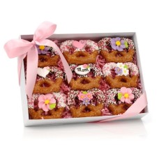 Mother's Day Chocolate Dipped Pretzel Twists, Clear View Gift Box of 9