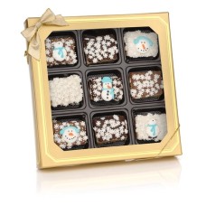 Winter Chocolate Dipped Mini Crizpy - Window Gift Box of 9
