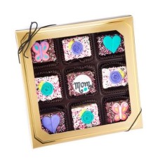 Mother's Day Chocolate Dipped Mini Crizpy Â®- Window Gift Box of 9