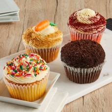 4pc Jumbo Cupcake Favorites