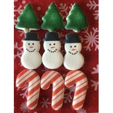 Holiday Marshmallow Mug Toppers, Set Of 9