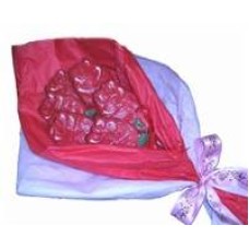 Hand Dec. Rose Cookie Bouquet, 6 cookies