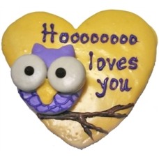 Hand Dec. Cookies - Love Owl